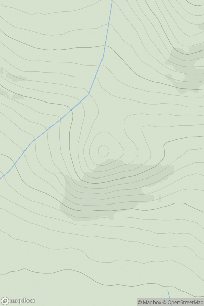 Thumbnail image for Meall Garbh [Loch Ericht to Glen Tromie & Glen Garry] showing contour plot for surrounding peak